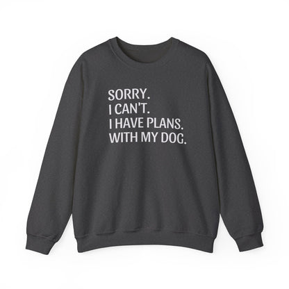 "Priorities: Dog First, World Later" Crewneck Sweatshirt