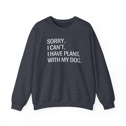 "Priorities: Dog First, World Later" Crewneck Sweatshirt