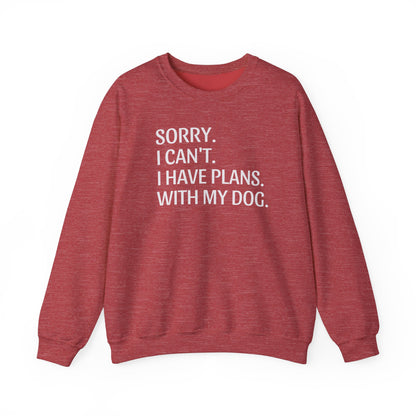 "Priorities: Dog First, World Later" Crewneck Sweatshirt