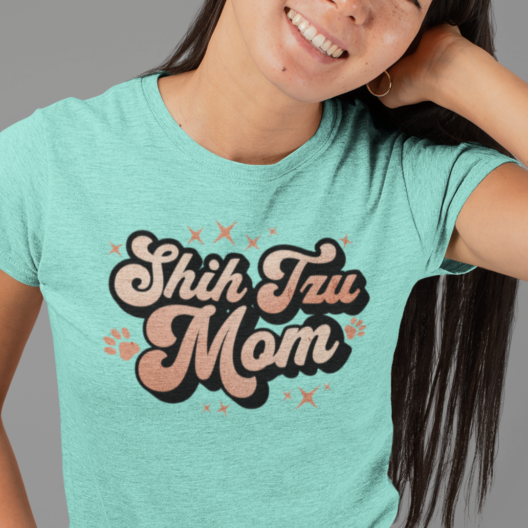 Groovy "Shih Tzu Mom" T-Shirt