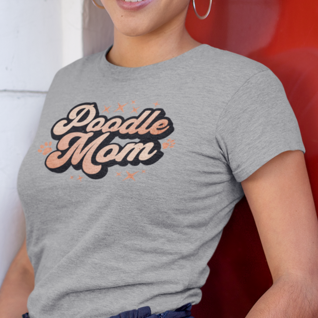 Groovy "Poodle Mom" T-Shirt