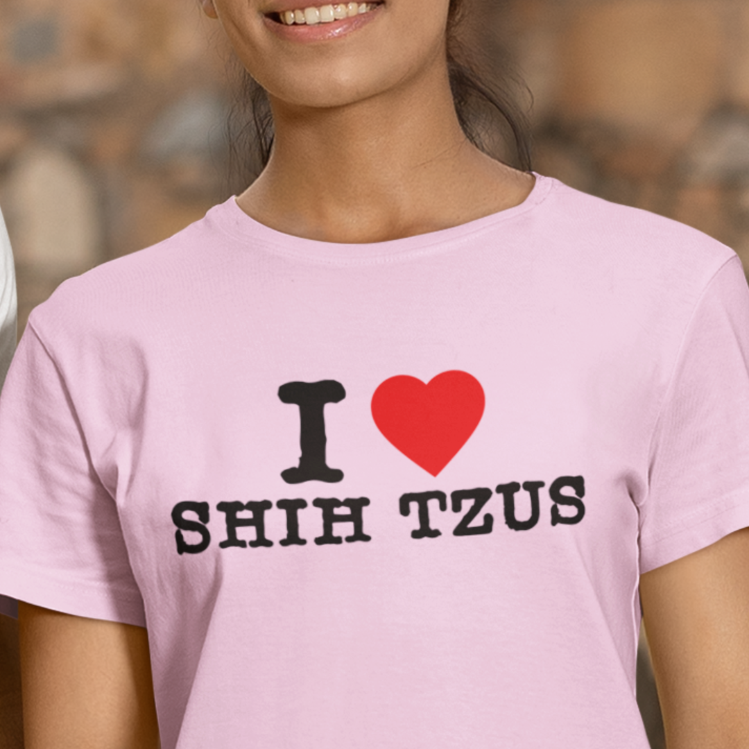 "I Heart Shih Tzus" - Adorable Love for Your Furry Companion