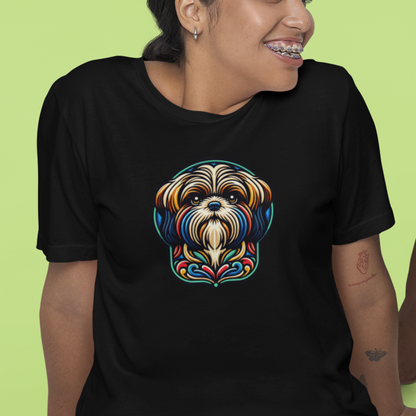 "Art Nouveau Shih Tzu" - Timeless Elegance with Canine Charm